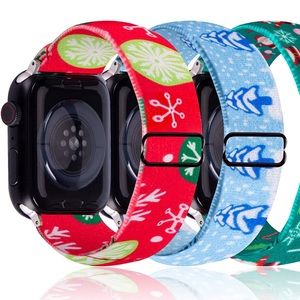 2 pack of Christmas Holiday Apple Watch bands